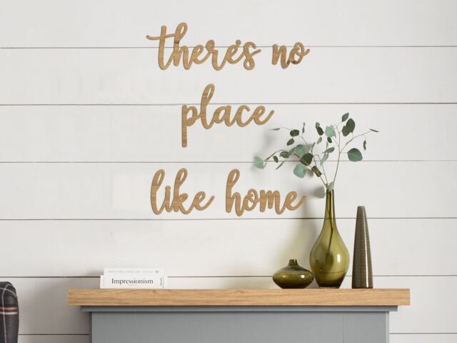 There's No Place Like Home Wall Art Quote - image 1