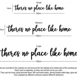 There's No Place Like Home Wall Art Quote - thumbnail 3