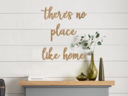 There's No Place Like Home Wall Art Quote - thumbnail 1