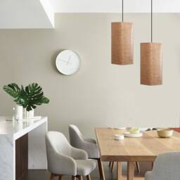 Birdseye Maple Veneer Lamp, Living Room Light, Kitchen Round Table Lighting - thumbnail 4