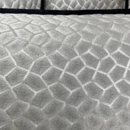 Prestigious Textiles Origami Platinum Fabric - Luxury Cushion Cover, Black Piped Pillow Cover Double Sided Throw Bed Sofa - thumbnail 3