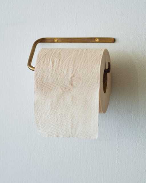 Brass Toilet Roll Holder - Paper Wall Mounted Dispenser Bathroom Accessories - image 1