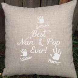 Perfect Gift For Grandparents, Lovely Customised Pillow With Grandkids Names. Christmas, Mothers/Fathers Day & Birthdays - thumbnail 2