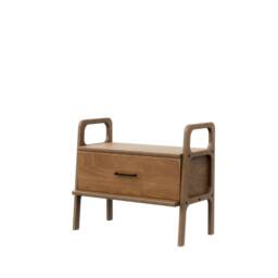 Mid Century Modern Plywood Nightstand Scandinavian Bedside Table - thumbnail 4