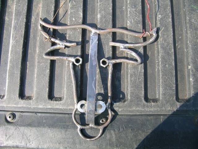 Metal Bull Head Yard Art Sculpture 3/8Th Round Stock Steel Can Be Made Any Size Needed Also As A Long Horn Steer - image 1