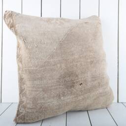 Turkish Kilim Pillow Cover 20x20 Inch Vintage Anatolian Throw - thumbnail 2