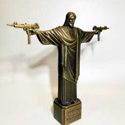 Christ The Redeemer Peace Be With You - Jesus Statue Pop Art Resin - thumbnail 2