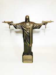 Christ The Redeemer Peace Be With You - Jesus Statue Pop Art Resin - thumbnail 1