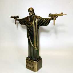 Christ The Redeemer Peace Be With You - Jesus Statue Pop Art Resin - thumbnail 3
