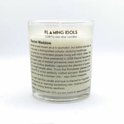 Rachel Maddow Glass Votive Candle // Lgbtq Altar - thumbnail 2