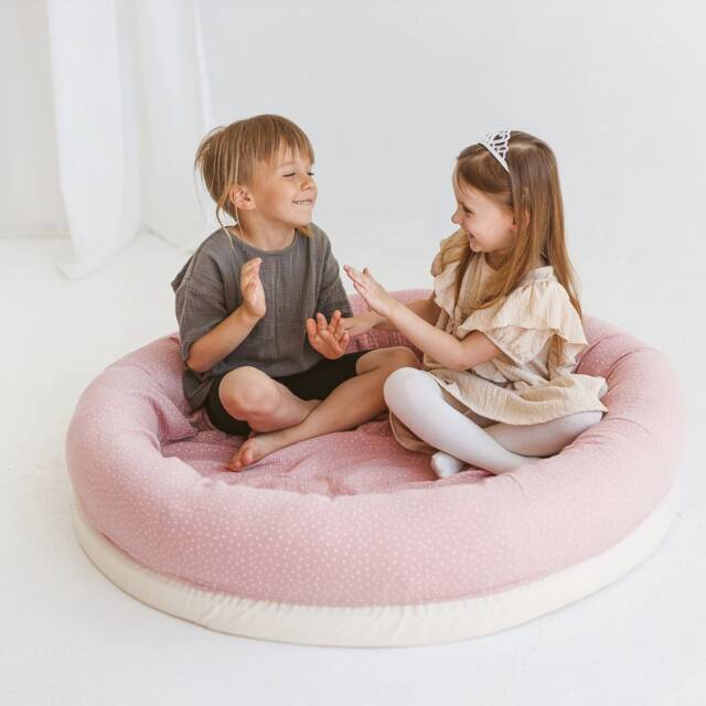 Kids Play Nest, Dry Pool Toddler Pod, Children Seating Cushion, Festival, Playtime Swimming Seat, Child Pad - image 1
