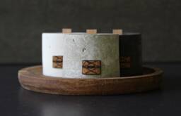 Mini Concrete Candles, Pure Soy Wax Unscented Candle, Minimalist Zen Decor - Eightpluse Studio - thumbnail 1