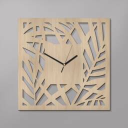 Birch Plywood Wall Clock Palermo Silent Decor - 15 1/2 Inch - thumbnail 1