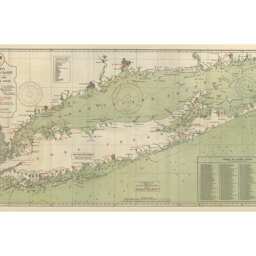 Vintage Long Island Map Print New York Art On Matte Paper Or Canvas - thumbnail 2