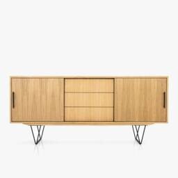 Mid-Century Sideboard, Dresser, Commode, Credenza Made Of Oak Vaneer - Livlo D-S05 - thumbnail 1
