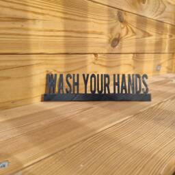 Wash Your Hands Door Topper, Shelf Decor, Wall Quirky Home Interior Gift, Door Decoration - thumbnail 3