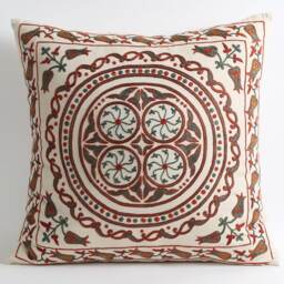 Suzani Pillow Aion, Suzani Cushion Cover - thumbnail 3