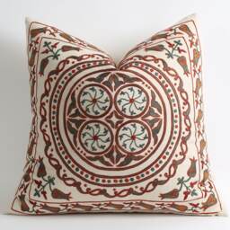 Suzani Pillow Aion, Suzani Cushion Cover - thumbnail 2