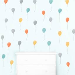 Balloons 30 Count - Fabric Wall Decal Nursery Daydreams Collection Neutral Mej - thumbnail 3