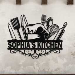 Custom Kitchen Metal Wall Art, Personalized Signs, Decor, Sign, Housewarming Gift, Kitchen Decoration - thumbnail 2