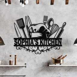 Custom Kitchen Metal Wall Art, Personalized Signs, Decor, Sign, Housewarming Gift, Kitchen Decoration - thumbnail 3