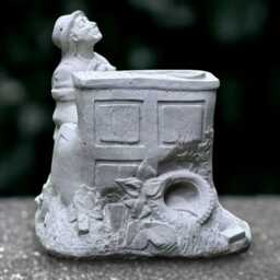Concrete Street Pianist With Animals Statue Musician Garden Sculpture Piano Player Ornament Outdoor Music Decor Cement - thumbnail 3