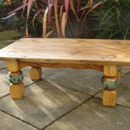 Rustic, Solid Wood Coffee Table - thumbnail 3