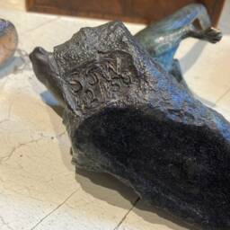 Dip Diving Awaya Free Flowing Solid Bronze Sea Otter Sculpture With A Beautiful & Unusual Patina , Solid Bronze Base, English Limited Edition - thumbnail 4