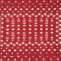 Multiple Sizes Red & White Kelim Handmade Cotton Rug Dhurrie - Dark Colour - thumbnail 3