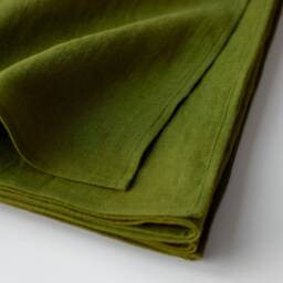 Large Green Linen Beach Towel, Absorbent Travel Sarong - thumbnail 3