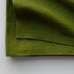 Large Green Linen Beach Towel, Absorbent Travel Sarong - thumbnail 2