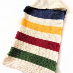 "Knitting Pattern, Bunting Bag, Hooded Knitted Bag Pattern, Baby Blanket, ""Hudson Bay" - thumbnail 2