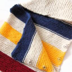 "Knitting Pattern, Bunting Bag, Hooded Knitted Bag Pattern, Baby Blanket, ""Hudson Bay" - thumbnail 3
