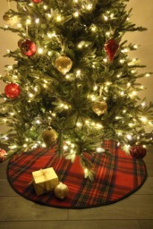 stewart Royal Tartan Recycled Wool Christmas Tree Skirt