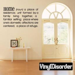 Home Noun A Place Of Residence Laundry Noun Clothing Or Linens That Have Been - Vinyl Wall Decal Quotes Sticker Dfb007Et - thumbnail 1
