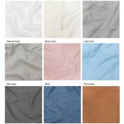 Linen Curtain Blush Pink Color - Window Drape With Ties Bedroom Linen - thumbnail 4