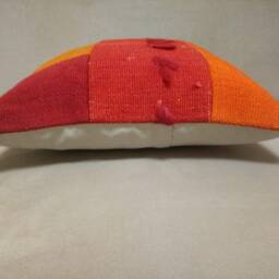 Patchwork Kilim Pillow 16 X16 Inches Wonderful Color Kilim Pillow Rug Wool Handmade - thumbnail 3