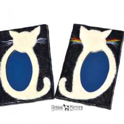 White Kitten Mirror, Decorative Small Mirror For Walls, White Cat, Perfect Gift Cat Lover, With Kitten - thumbnail 4