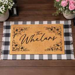 Elegant Family Name Welcome Mat - thumbnail 3