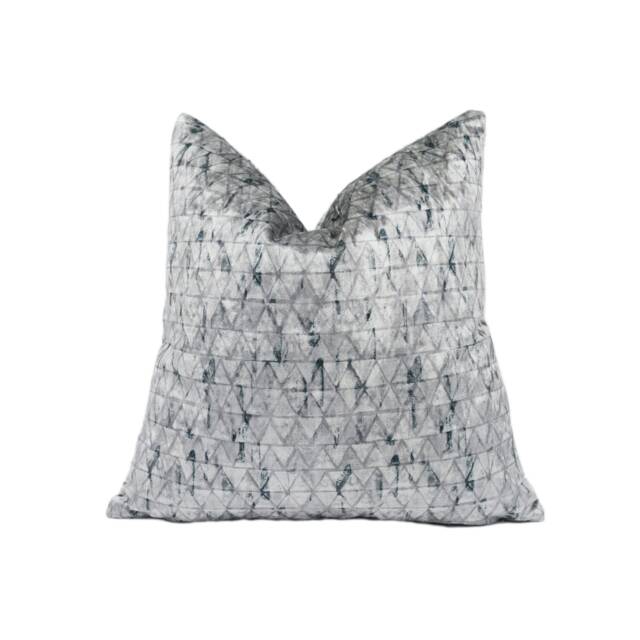 Utopia - Design 7 Graphite Stunning Velvet Cushion Cover Handmade Throw Pillow Designer Home D??cor - image 1