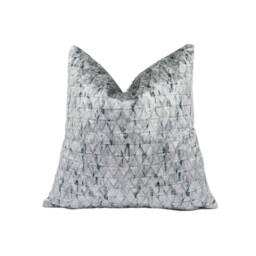 Utopia - Design 7 Graphite Stunning Velvet Cushion Cover Handmade Throw Pillow Designer Home D??cor - thumbnail 1