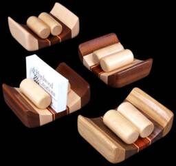 Hardwood Business Card Holder - thumbnail 1