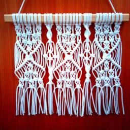 Macrame Wall Hanging Tapestry Over The Bed Decor Boho Bedroom Modern Macrame Garland Gift For Mom Wall Cord Bohemian Home - thumbnail 3