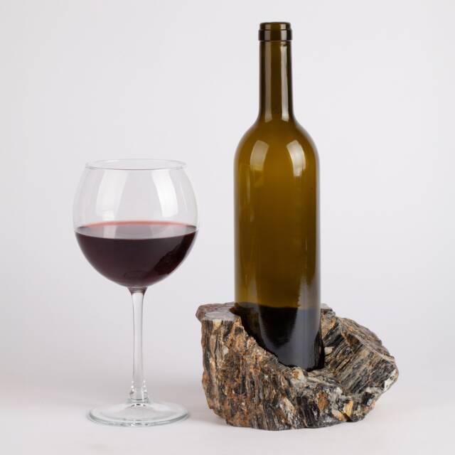 Handmade Nero Picasso Marble Wine Bottle Holder - image 1