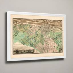 Old Map Of Leith - Fine Art Print Vintage Town Survey in Leith, Edinburgh. Nr. Newhaven, Trinity, Portobello, The Shore, Lothian From 1822 - thumbnail 2