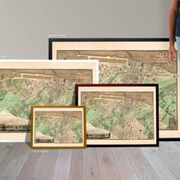 Old Map Of Leith - Fine Art Print Vintage Town Survey in Leith, Edinburgh. Nr. Newhaven, Trinity, Portobello, The Shore, Lothian From 1822 - thumbnail 3