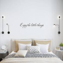Vwaq Enjoy The Little Things Vinyl Wall Decal Saying Family Room Quotes Sayings Stickers Decor - thumbnail 1