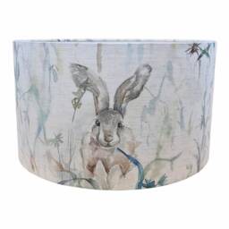 Voyage Maison Jack Rabbit Drum Lampshade Country Wildlife Fabric - thumbnail 3
