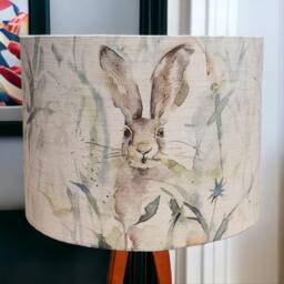 Voyage Maison Jack Rabbit Drum Lampshade Country Wildlife Fabric - thumbnail 2