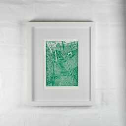 Shanklin Chine Print, Isle Of Wight. Handprinted Linocut, Handmade. First Class Post - thumbnail 2